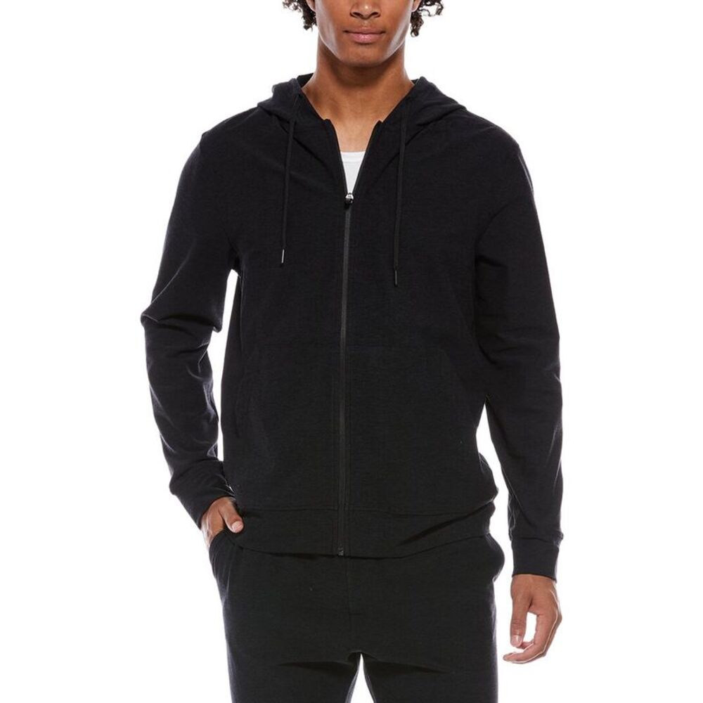Beyond Yoga Mens  Freefit Zip Hoodie, Black